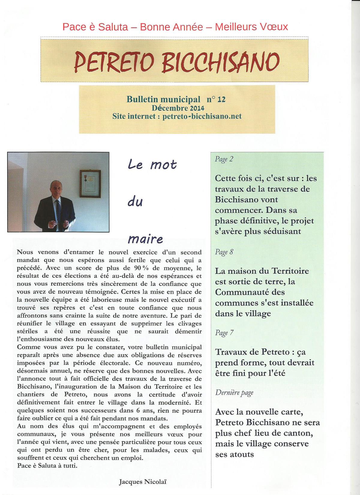 Bulletin municipal N° 14 page 1