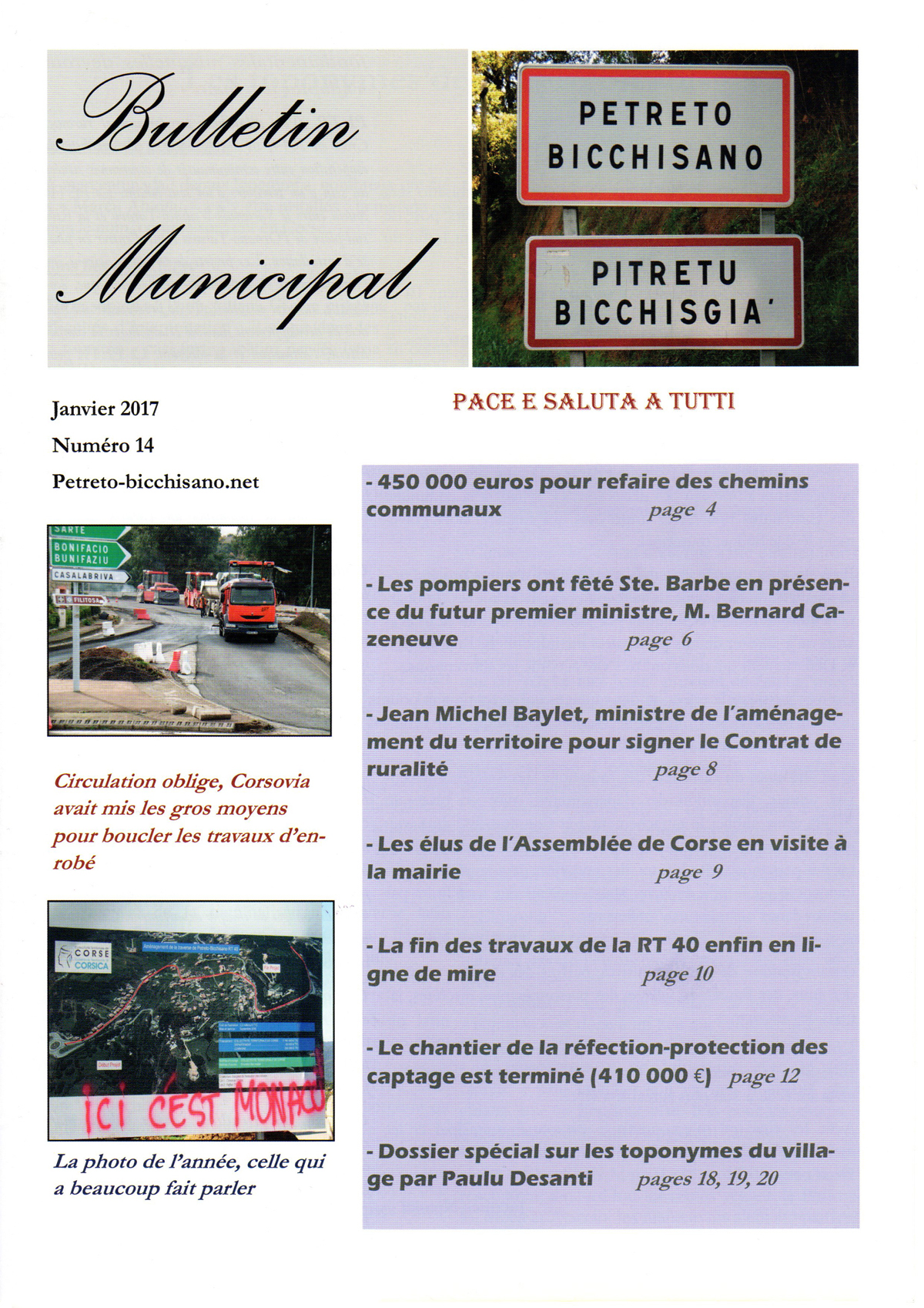 Bulletin municipal N° 14 page 1