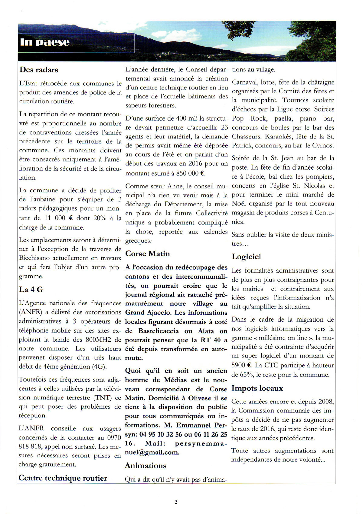 Bulletin municipal N° 14 page 3